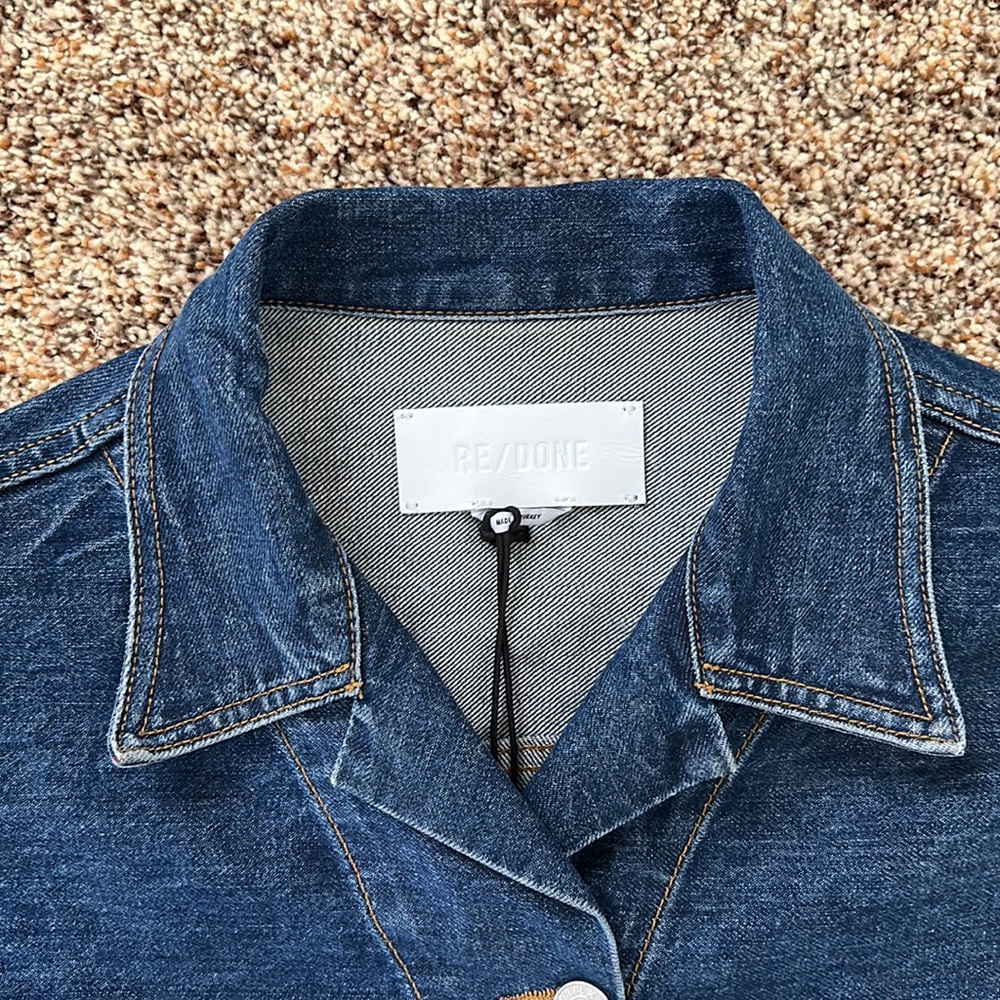 Re/Done Denim Duster Jean Jacket Size S - Picture 2 of 10